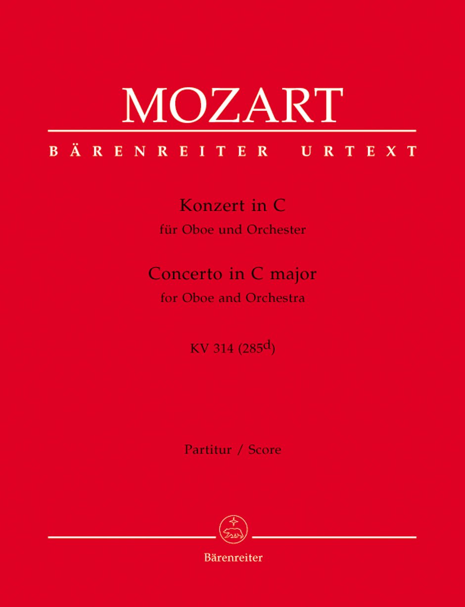 Concerto for Oboe in C Major K.314 (Full Score) cd