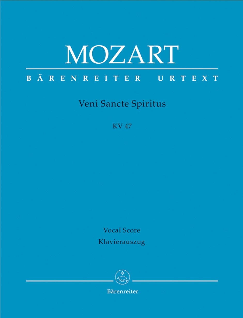 Veni Sancte Spiritus KV 47. Klavierauszug Music