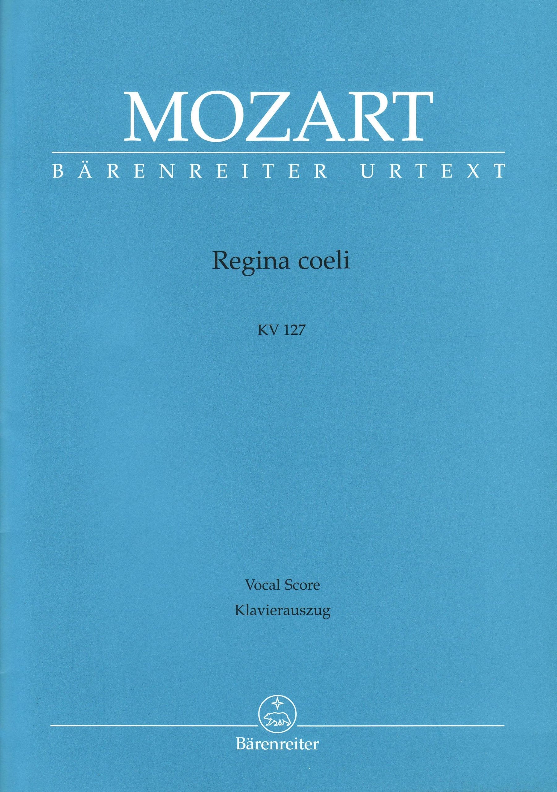 Regina Coeli KV 127 --- Chant et Piano Sheet Music