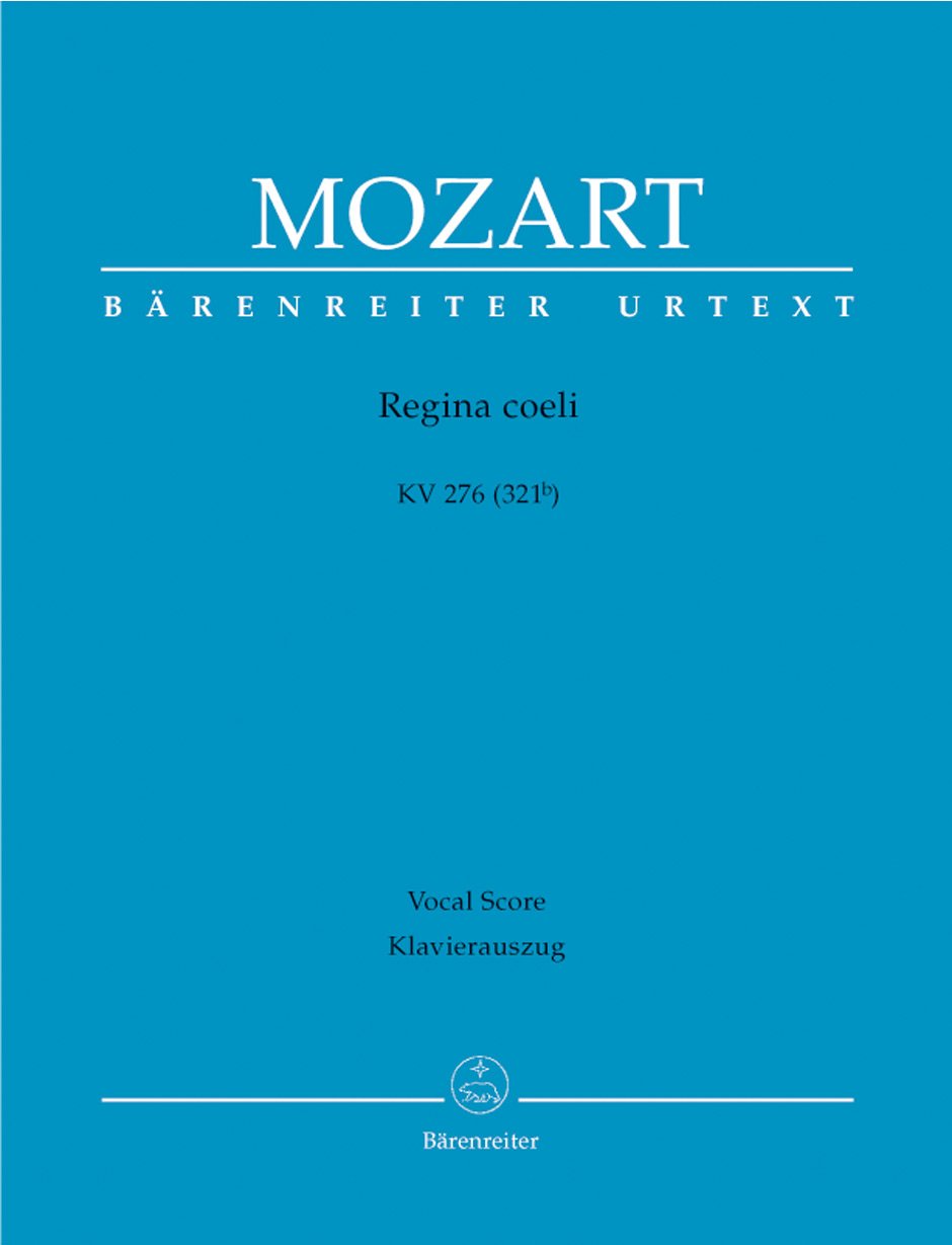 Regina coeli KV 276 (321b). Klavierauszug, Urtextausgabe Music