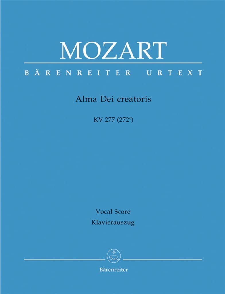 Alma Dei creatoris KV 277 (272a) -Offertorium de B.M.V.-. Klavierauszug, Urtextausgabe Sheet Music
