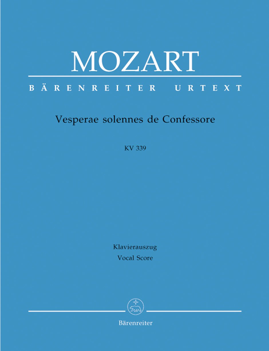 Vesperae solennes de Confessore KV 339. Klavierauszug, Urtextausgabe Sheet Music