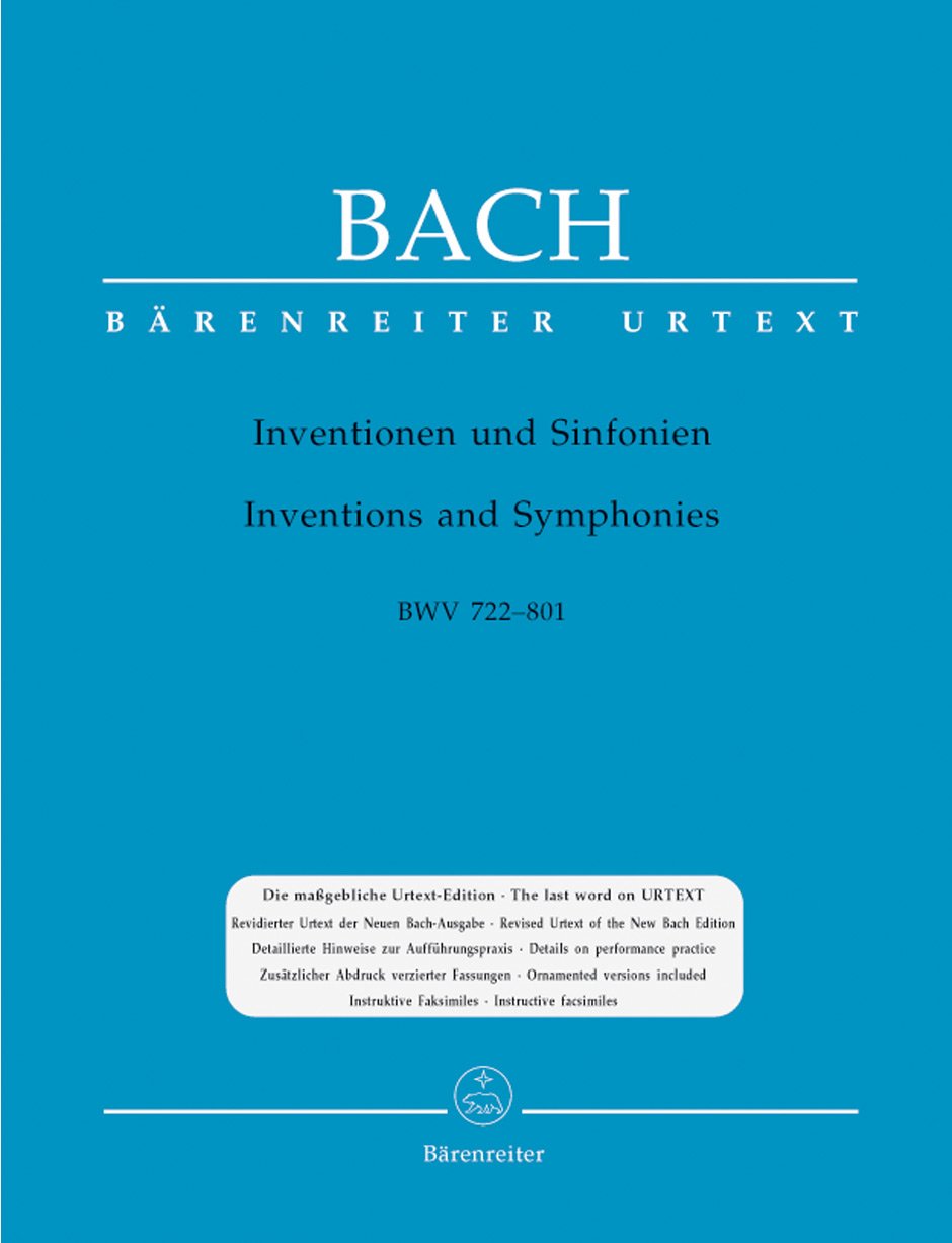 Inventions à 2 et 3 voix BWV 772-801 --- Piano Sheet Music