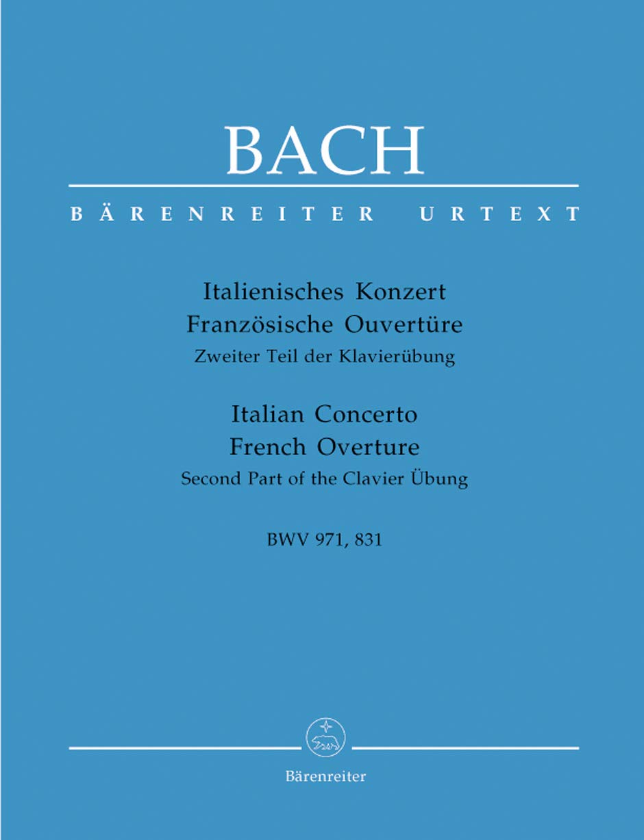 Italienisches Konzert F-Dur Bwv 971 +. Klavier Sheet Music