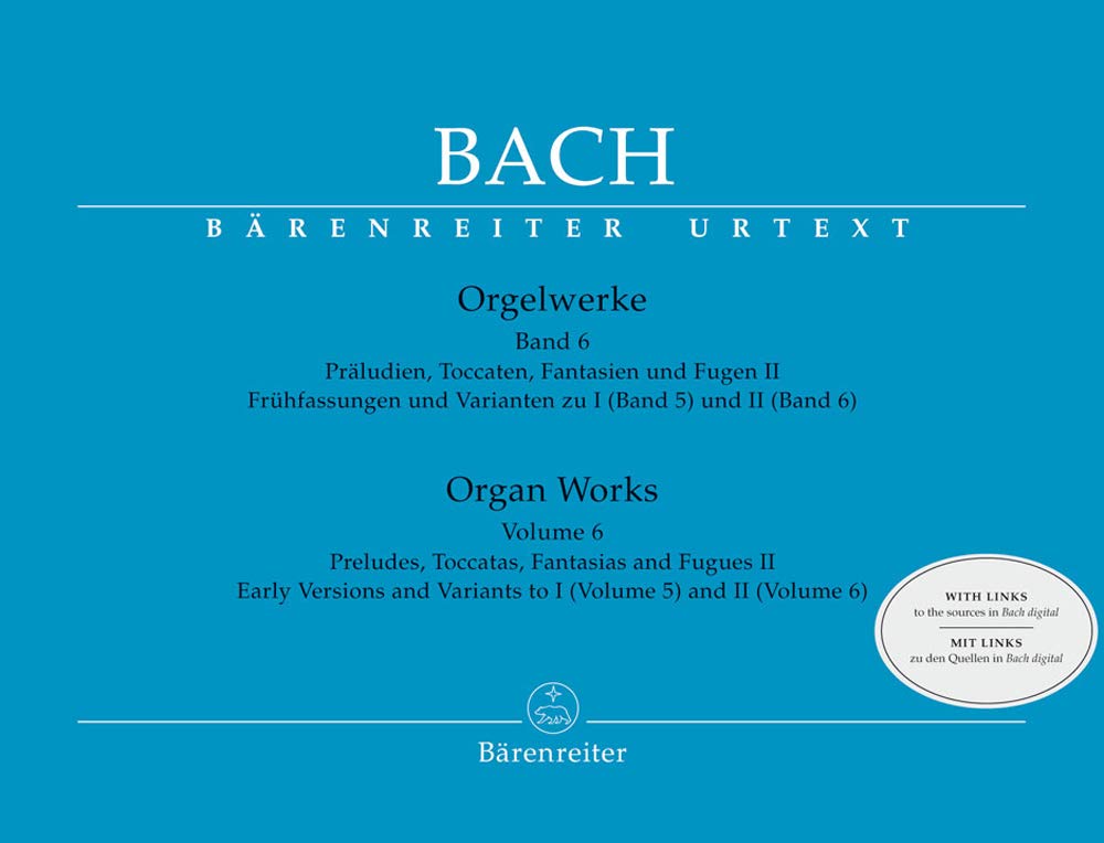 Orgelwerke.Bd.6: Präludien, Toccaten, Fantasien, Fugen II. Urtext Sheet Music