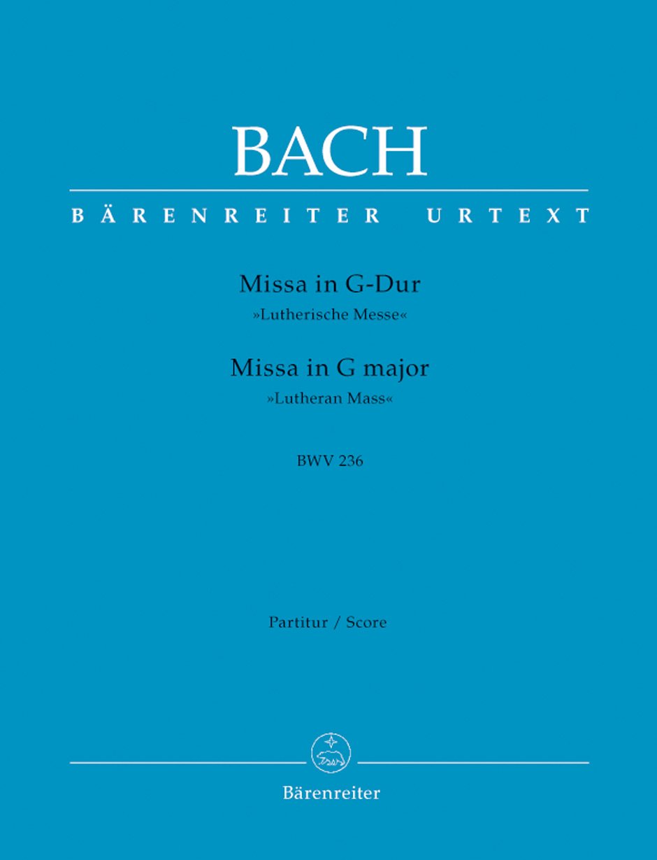 Missa G-Dur BWV 236 ""Lutherische Messe 4"". Partitur, Urtextausgabe book