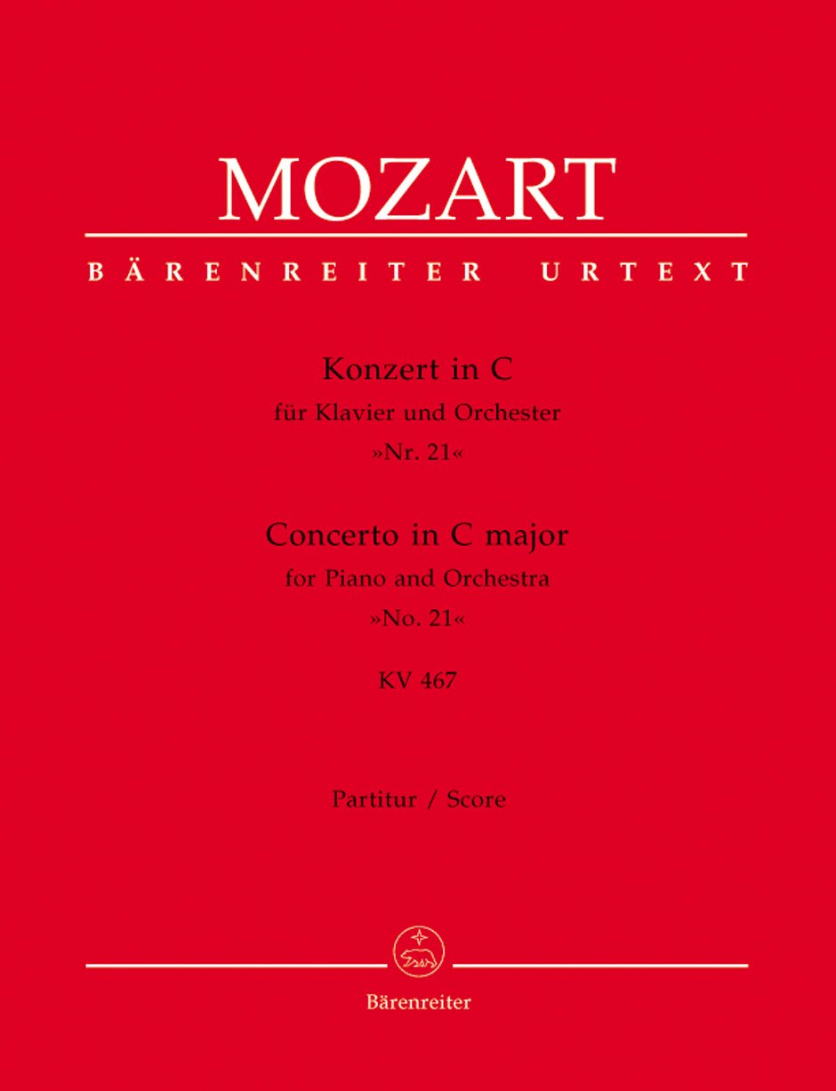 Klavierkonzert Nr.21 in C-Dur KV 467, Partitur: Urtext Sheet Music