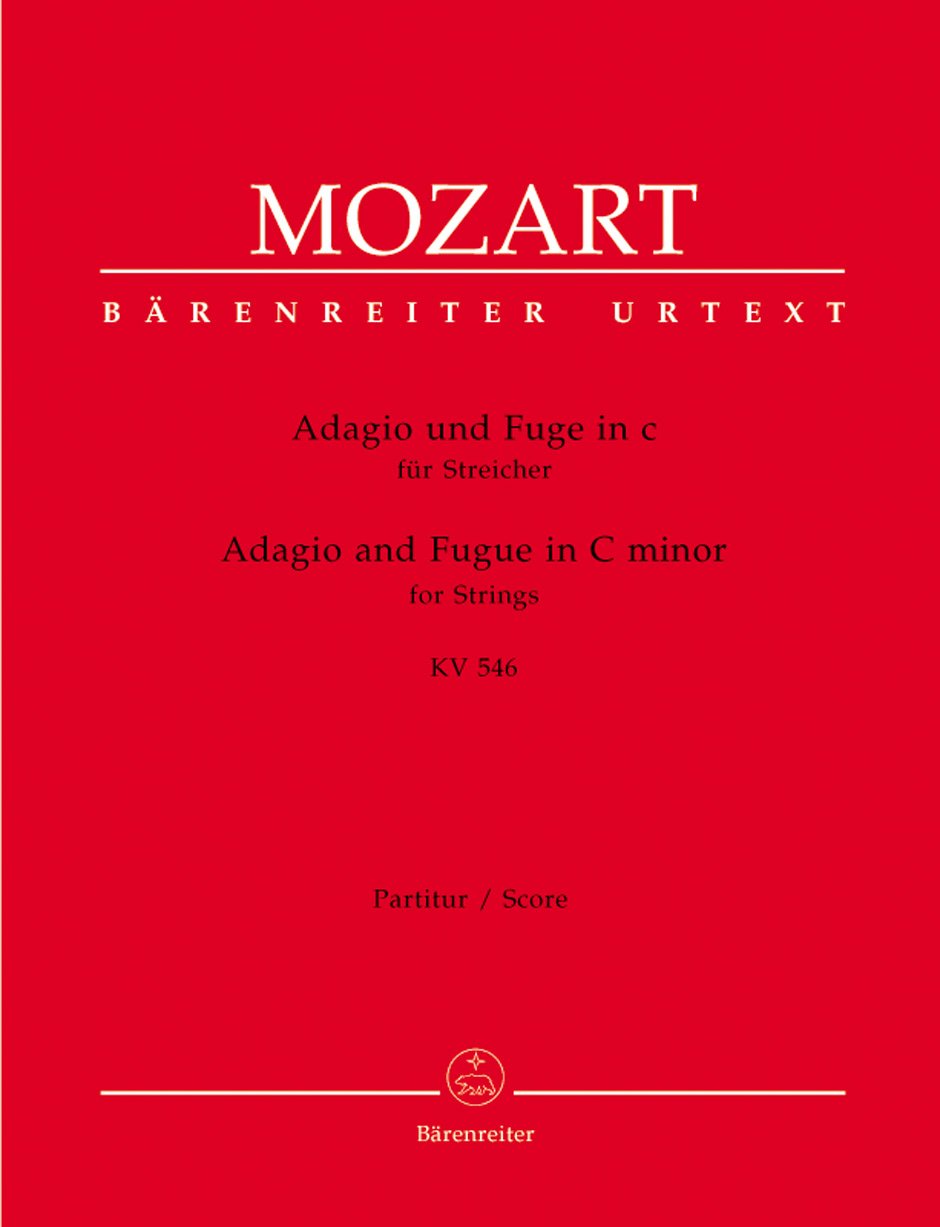 Adagio und Fuge für Streicher c-Moll KV 546. Partitur, Stimmensatz, Urtextausgabe Arts & Music