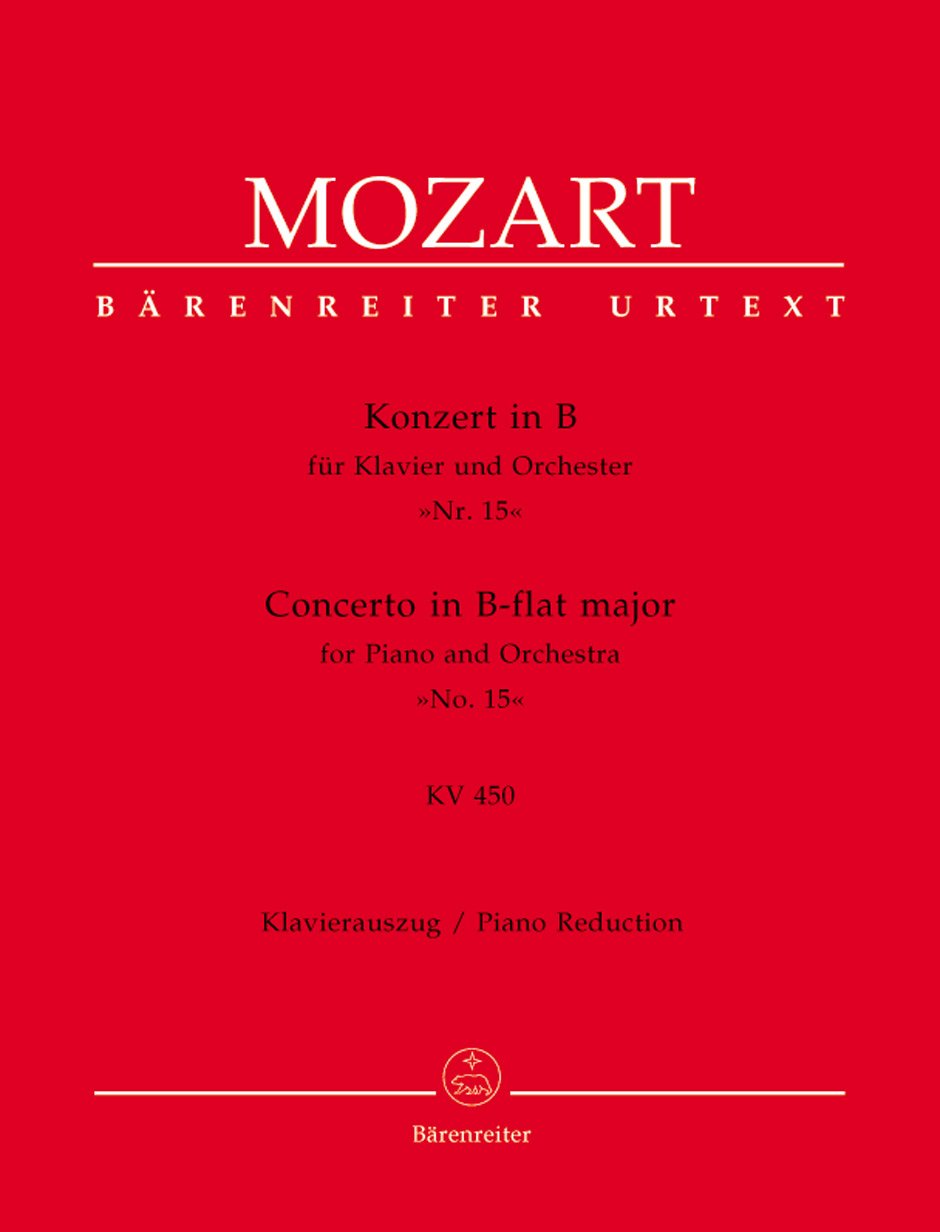 Konzert für Klavier und Orchester Nr. 15 B-Dur KV 450. Klavierauszug Sheet Music