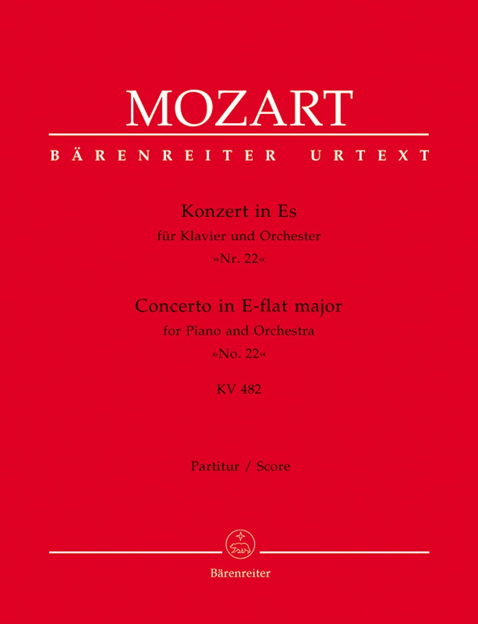 Konzert : KV 482 Partitur, Urtextausgabe : Klav/Orch Books