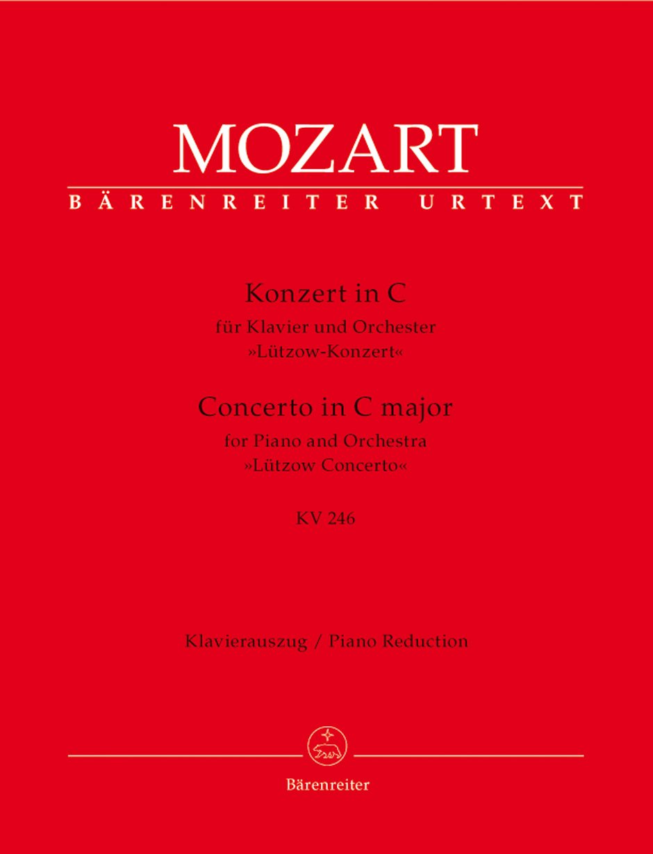 Konzert für Klavier und Orchester Nr. 8 C-Dur KV 246 (Lützow-Konzert). Klavierauszug, Urtextausgabe Sheet Music
