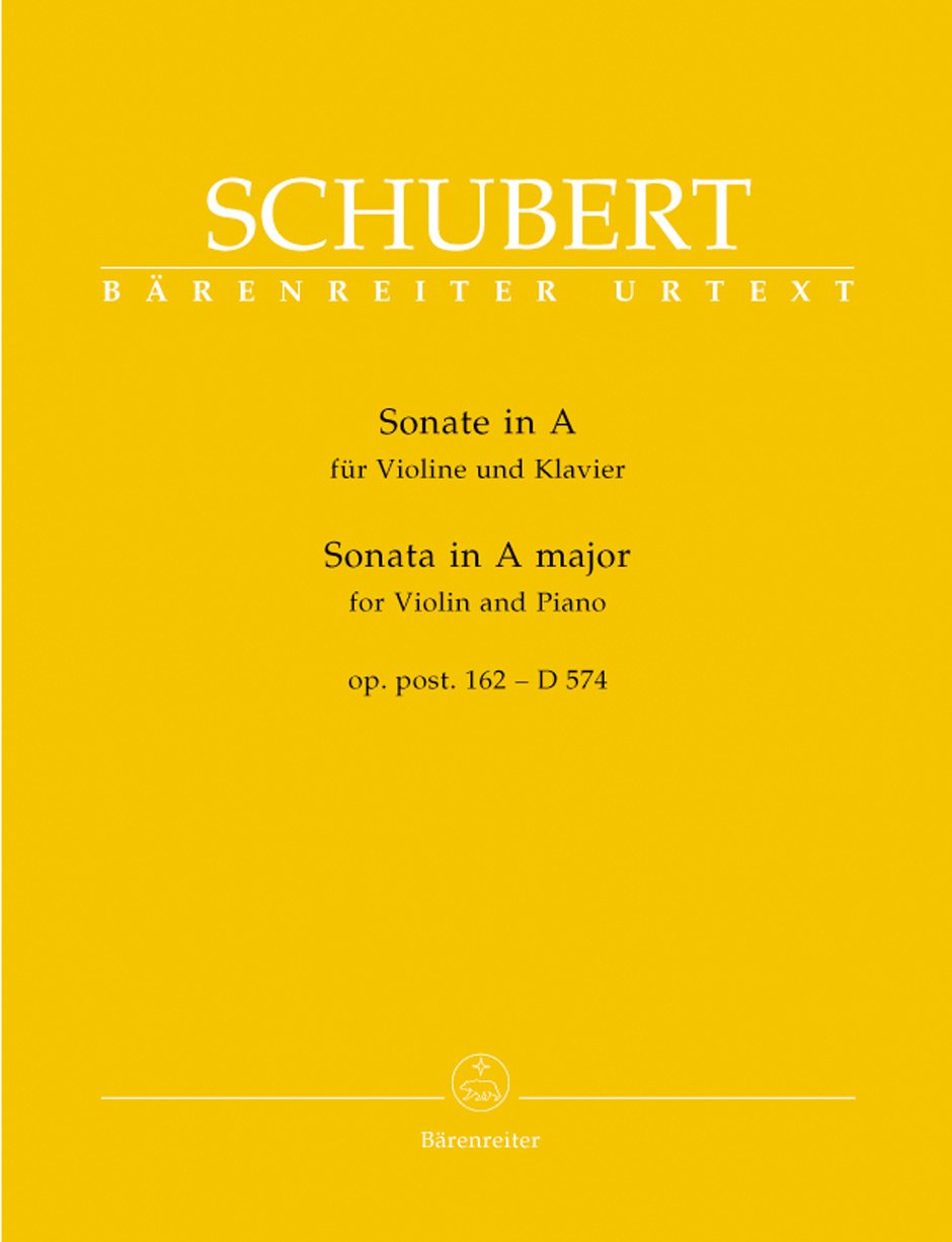 Sonate La Majeur Opus Posthume 162 D574 --- Violon/Piano Sheet Music