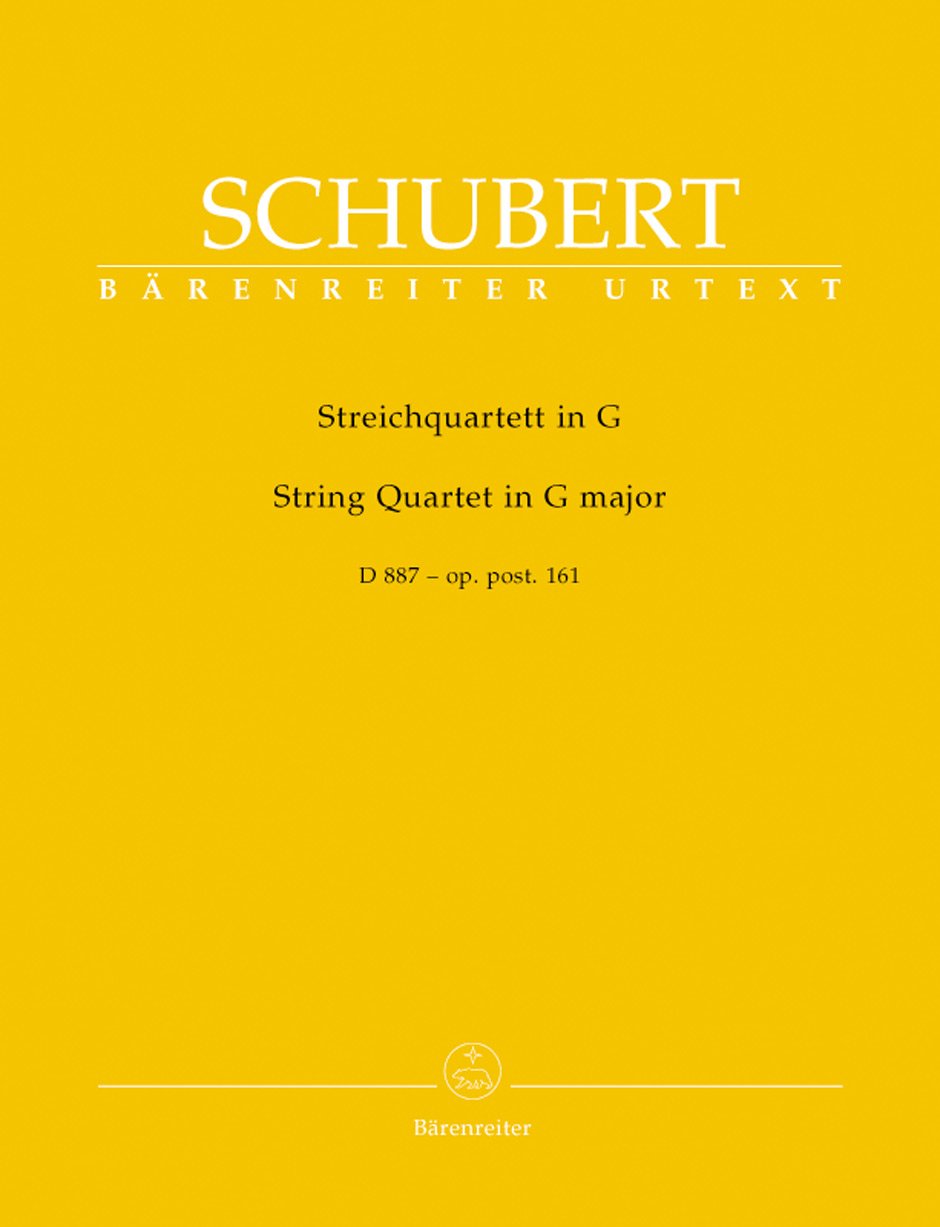 Quatuor à cordes Op.post.161 D887 en sol majeur --- Matériel (2 violons, Alto, Violoncelle) Sheet Music