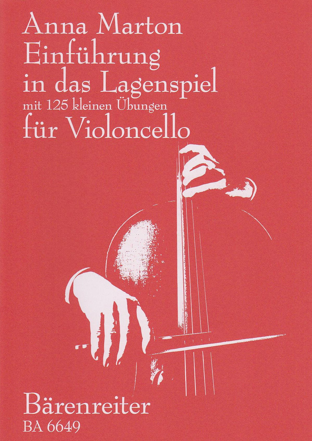 Einführung in das Lagenspiel für Violoncello. Mit 125 kleinen Übungen: 125 kleine Übungen Sheet Music
