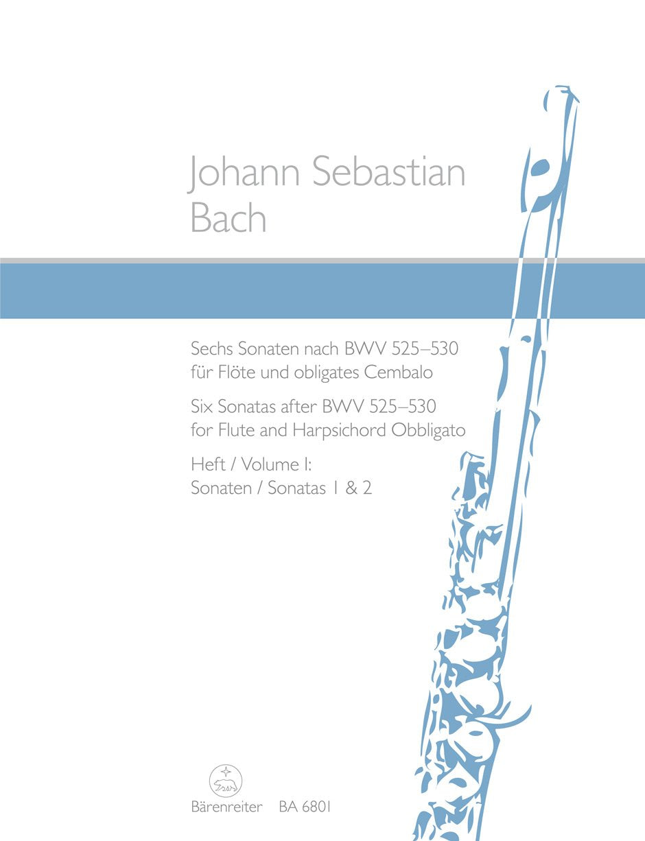 6 Son.Nach Bwv525-530 Bd 1 : Son. 1 Und 2 - Fl/Po Books