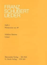 Lieder. Auswahl 2: Die Winterreise. Mittlere Singstimme, Klav Books