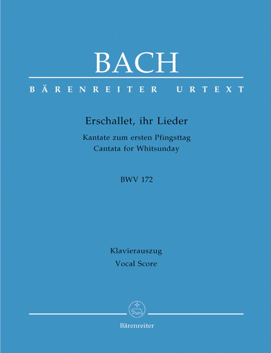 Erschallet, ihr Lieder BWV 172 (Kantate zum ersten Pfingsttag / Cantata for Whitsunday) --- Chant et Piano Sheet Music