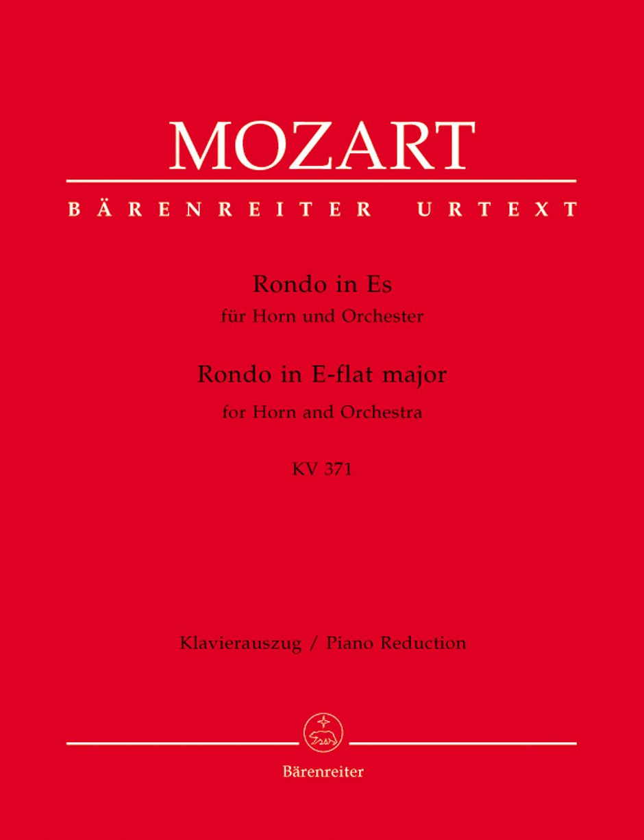 Rondo für Horn und Orchester Es-Dur KV 371. Klavierauszug Sheet Music