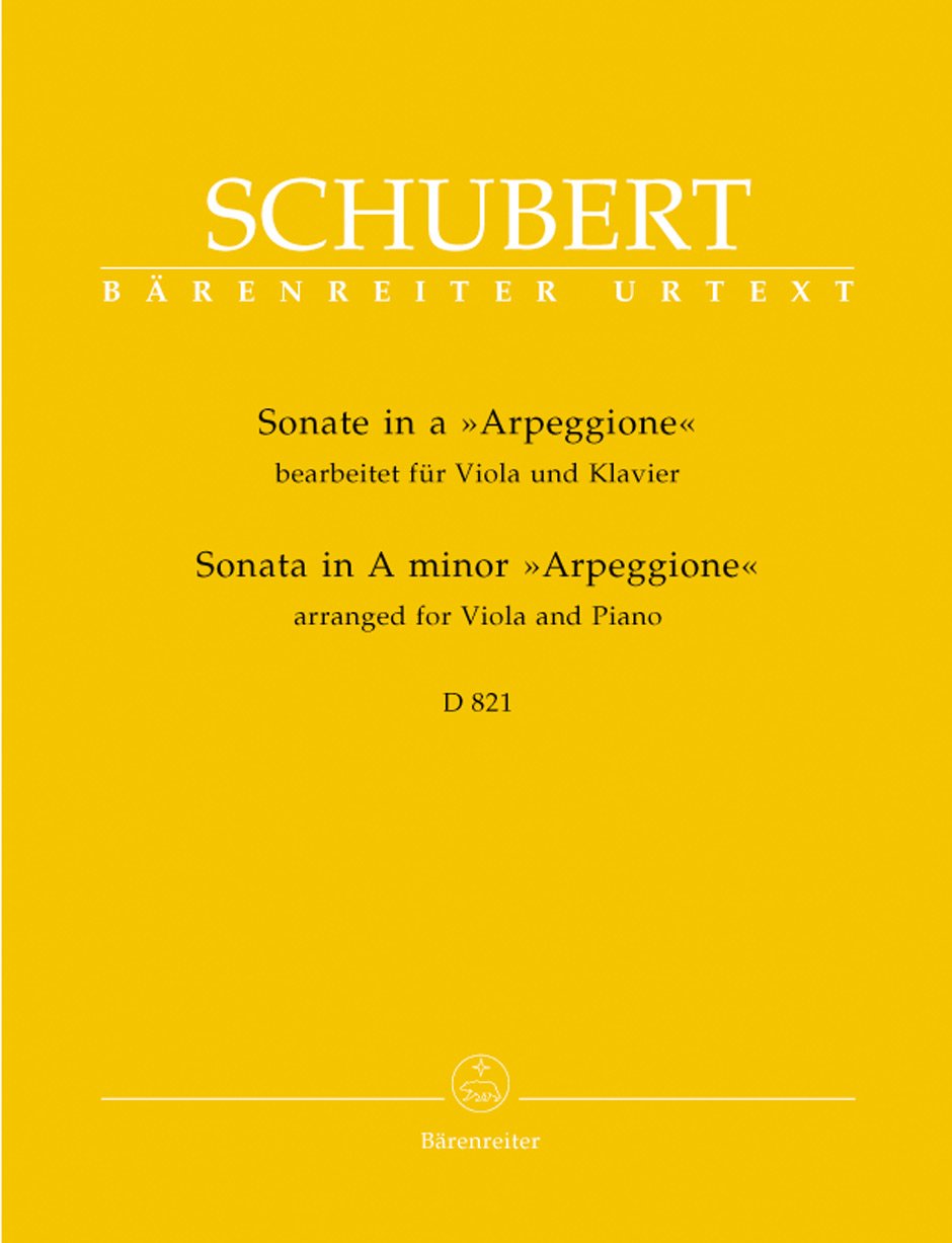 Sonate für Viola und Klavier a-Moll D 821 "Arpeggione". Spielpartitur(en), Stimme(n) Sheet Music