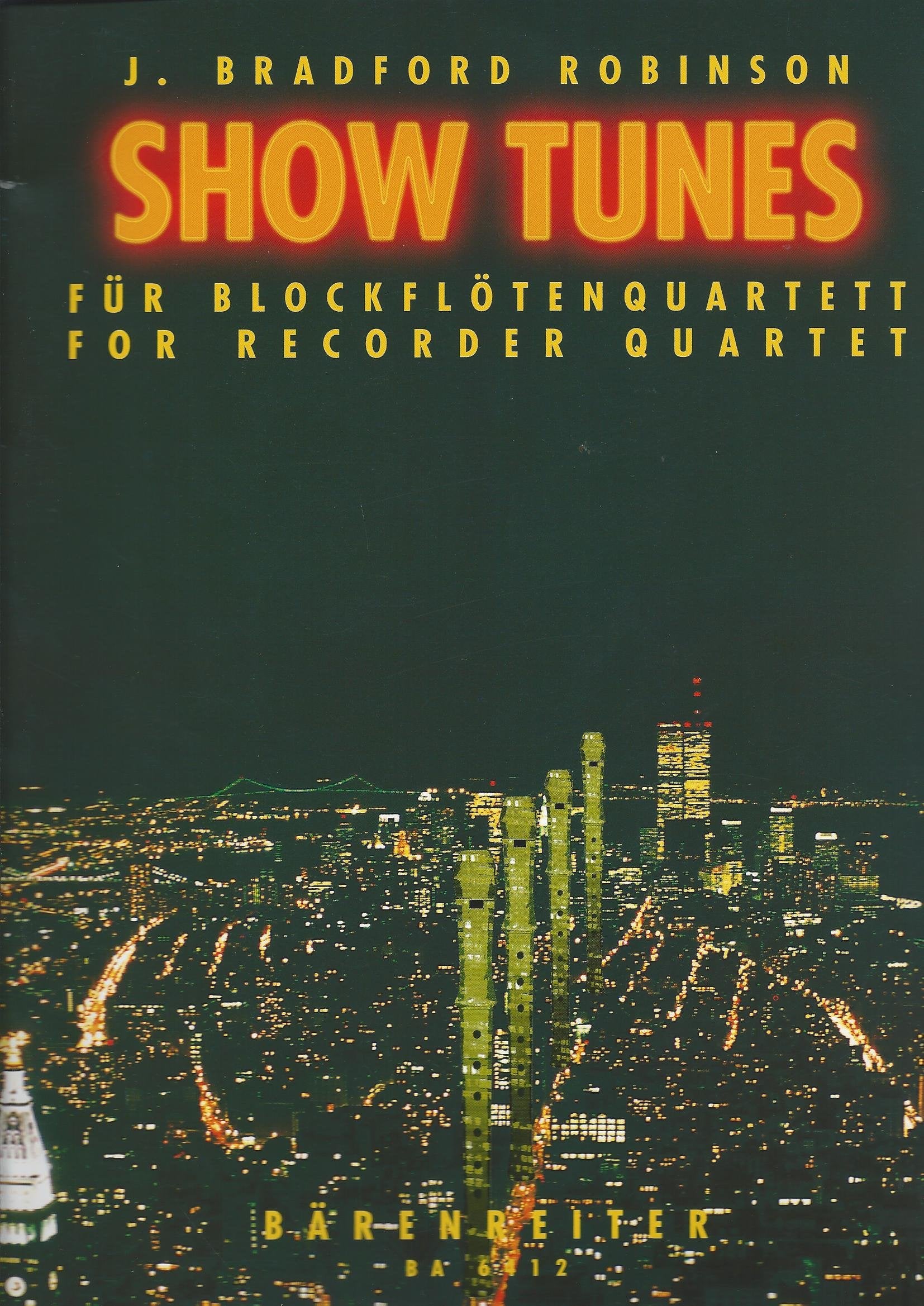 Show Tunes. Blockflöte, Quartett Sheet Music