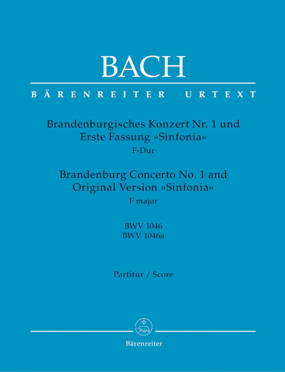 Brandenburg Concerto No.1 in F major BWV 1046 & Original Version Sinfonia BWV 1046a (Full Score) Sheet Music