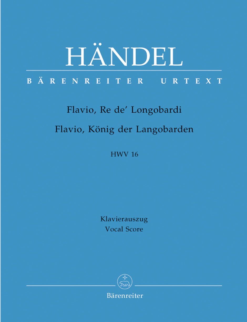 FLAVIO RE DE LONGOBARDI HWV16 : PARTITUR (LEINEN) OPER IN 3 AKTEN Sheet Music