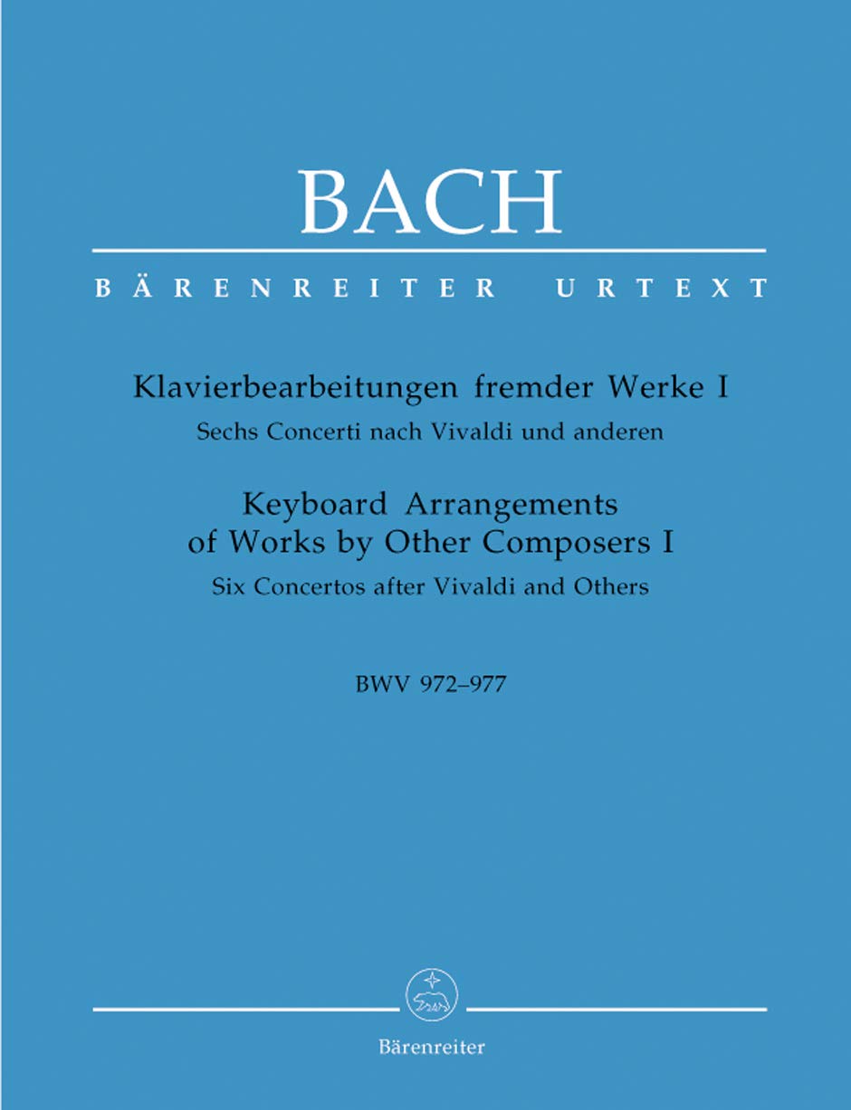 Wk I Bwv972-977 6 Conc.Nach Vivaldi - Piano Sheet Music