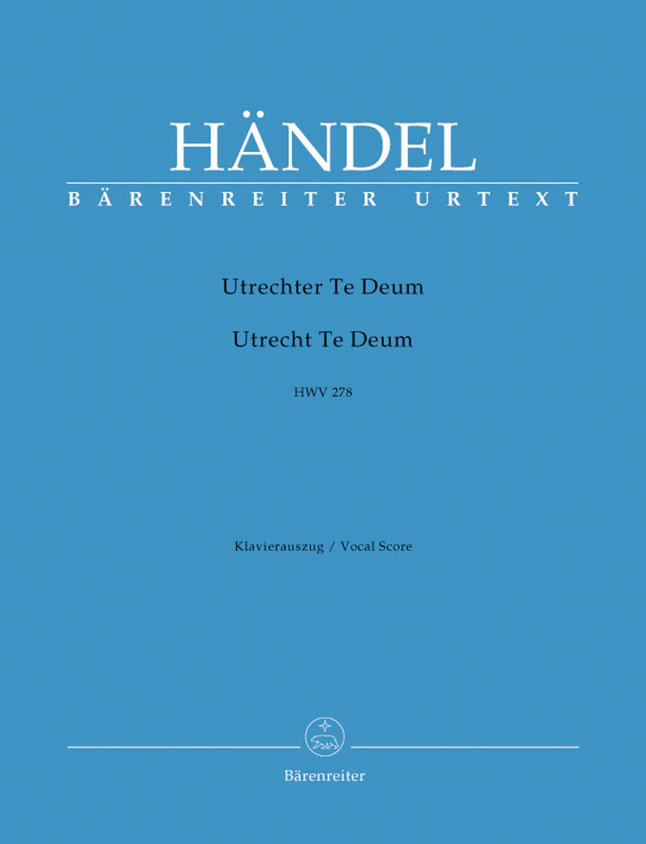 Utrechter Te Deum HWV 278. Klavierauszug Sheet Music