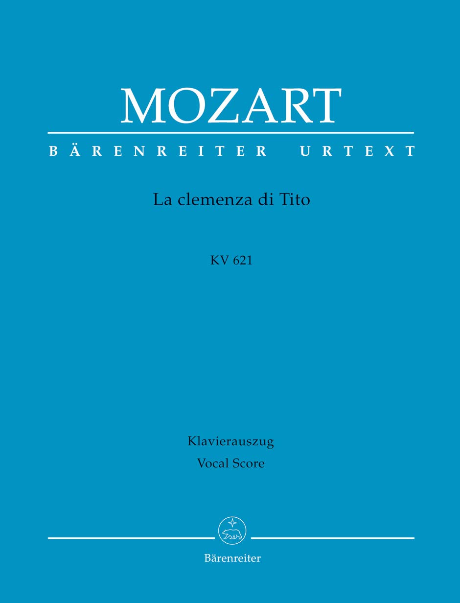 La clemenza di Tito kv 621 --- Chant(SATB)/Piano Sheet Music
