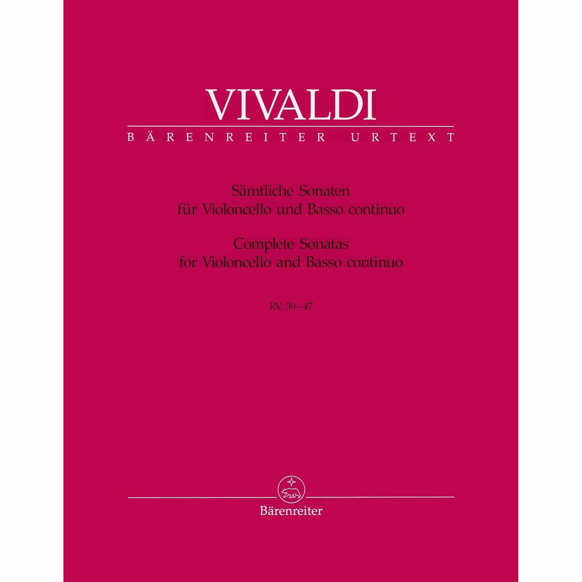 Sämtliche Sonaten für Vc u. Bc. RV 39-47, Set of 3 Sheet Music