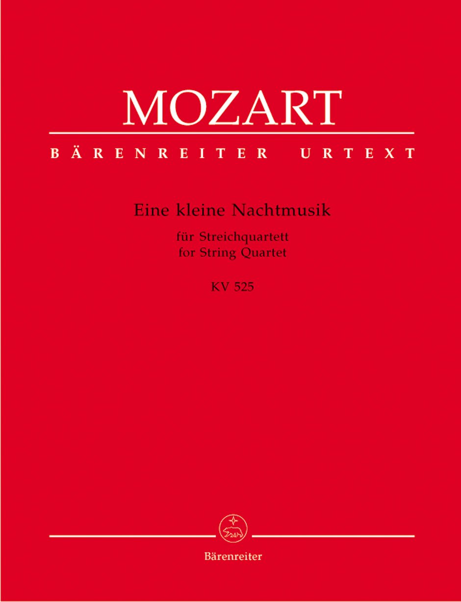 Eine kleine Nachtmusik für Streichquartett KV 525.BÄRENREITER URTEXT.Stimmensatz, Urtextausgabe: Urtext. Einzelstimmen Sheet Music