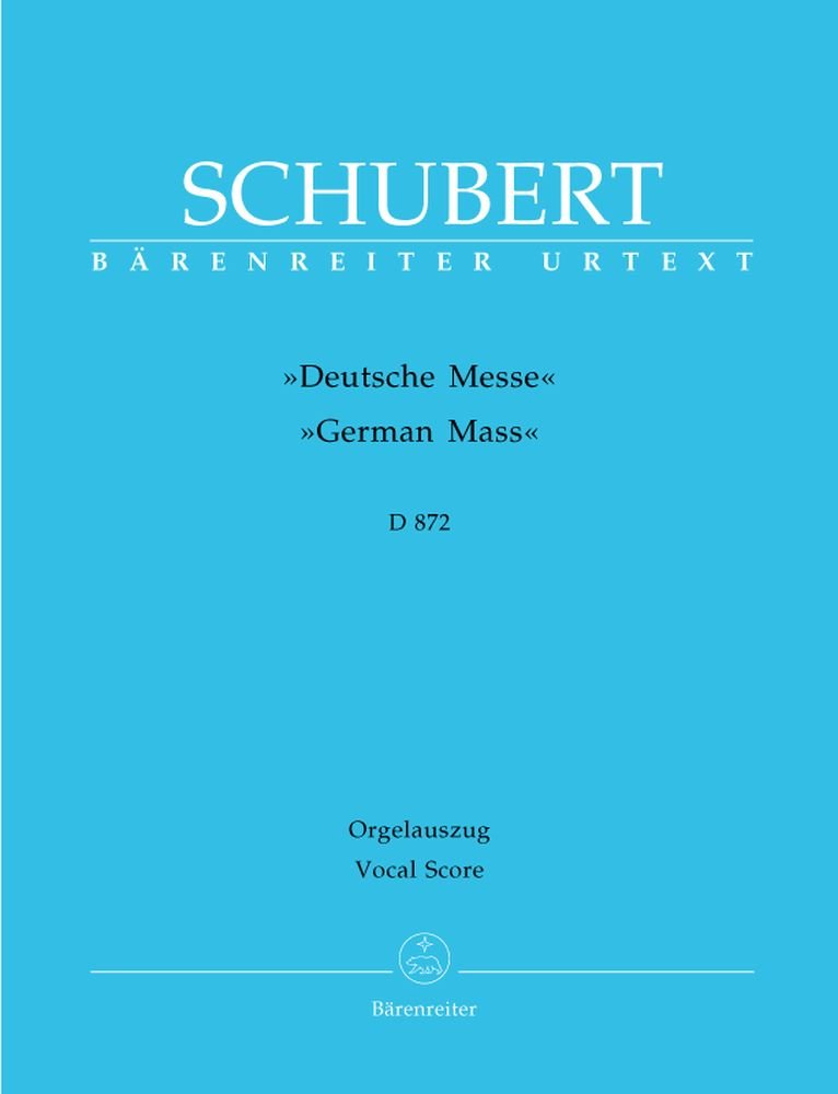 Deutsche Messe d 872. Klavierauszug Sheet Music