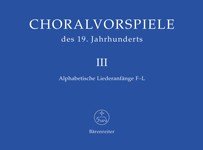 Choralvorspiele 3 des 19 Jahrhunderts 3 F-l. Orgel Sheet Music