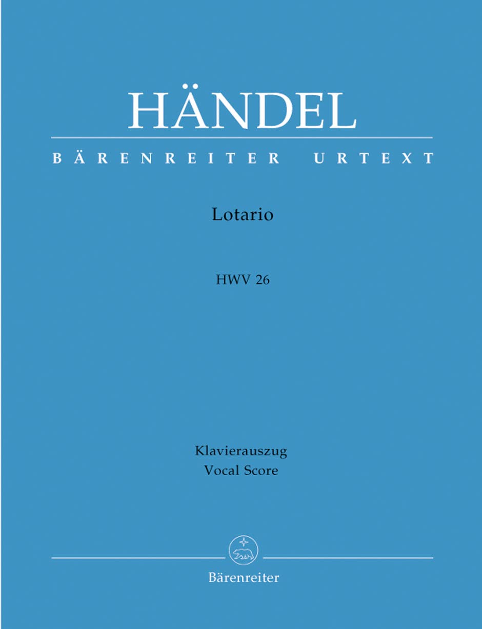 Lotario (opéra en trois actes) HWV26 --- Chant et Piano Sheet Music