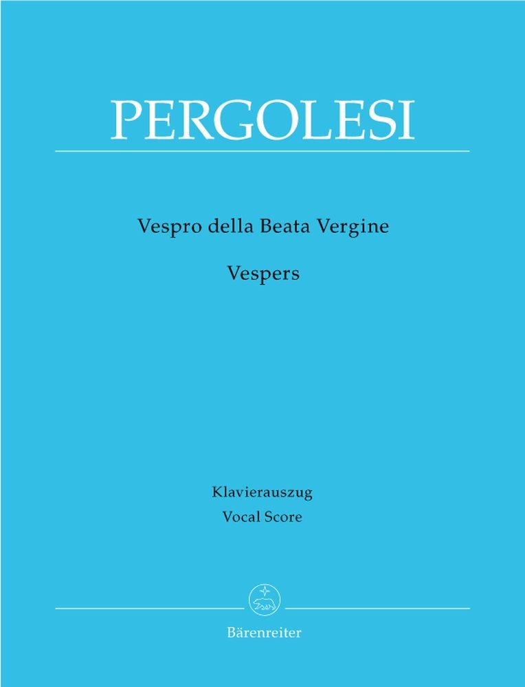 Vespro della Beata Vergine / Vespers: Urtext Sheet Music