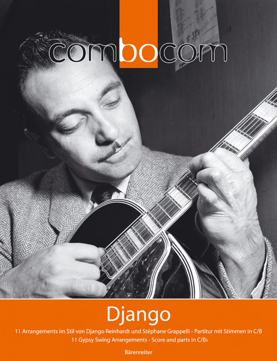 Django. 12 Arrangements im Stil des "Hot Club de France": 11 Arrangements im Stil von Django Reinhardt und Stephan Grapelli. Für Melodieinstrumente in Bb, Violine, 2 Gitarren und Bass Music