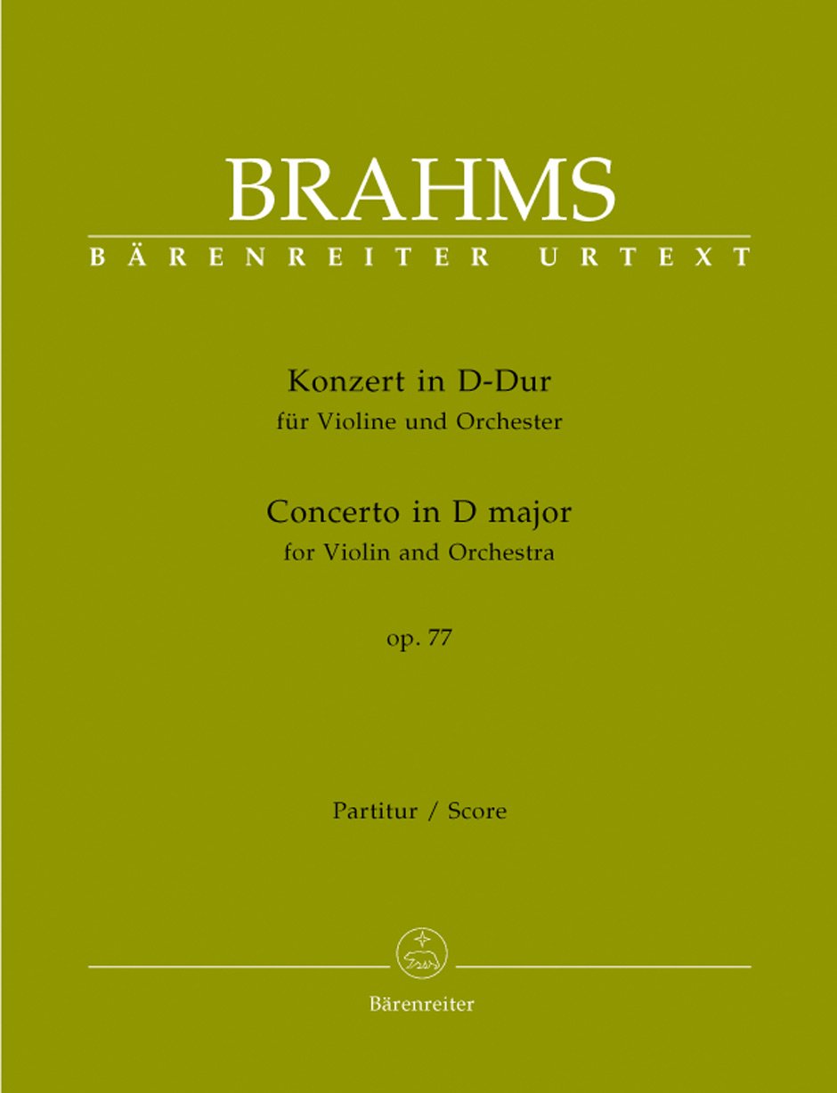 Konzert in D-Dur für Violine und Orchester . Concerto in D major op. 77. Partitur/Score Arts & Music