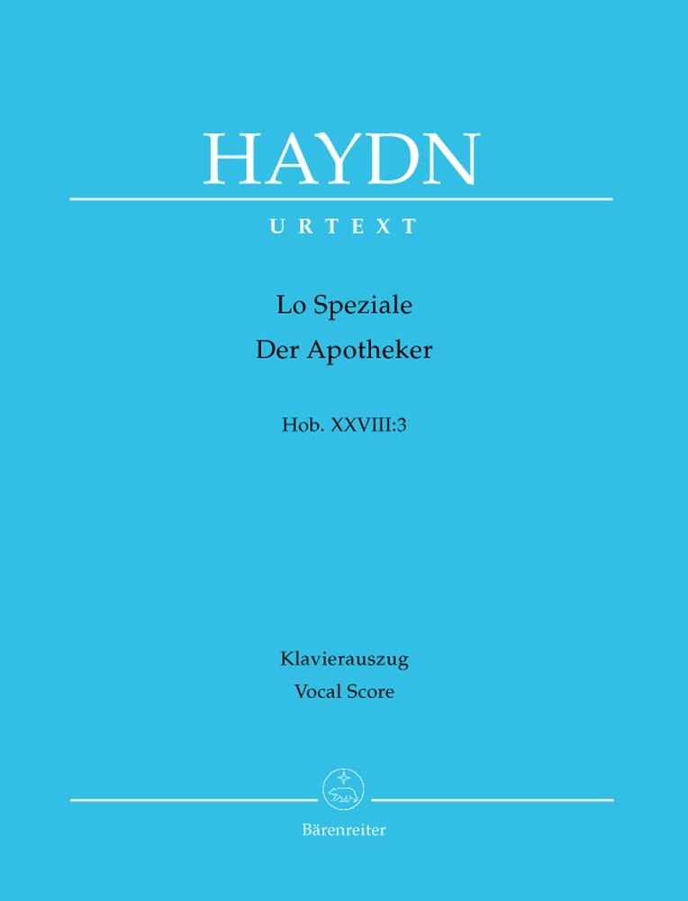 Lo Speziale - Der Apotheker Hob.XXVIII:3 --- Chant (SATB) et Piano Sheet Music