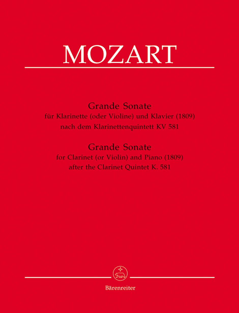 Grande Sonate für Klarinette (Violine) und Klavier, Ausgabe für A-Klarinette und Klavier, Partitur und Solostimme book