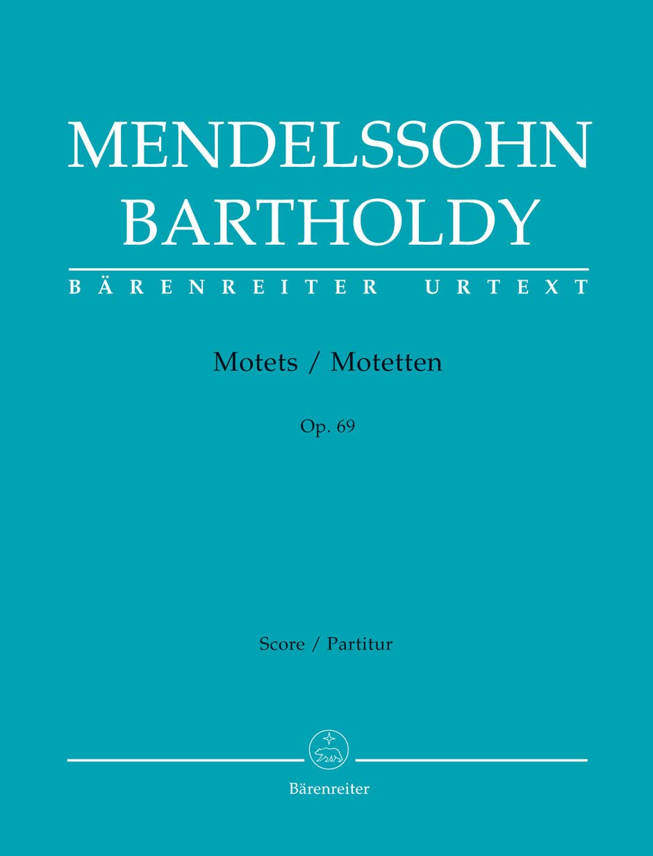 Motetten op. 69, Partitur. Motets op. 69, Score: Chorpartitur mit Klavierreduktion für die Probe. Text Deutsch-Englisch Sheet Music