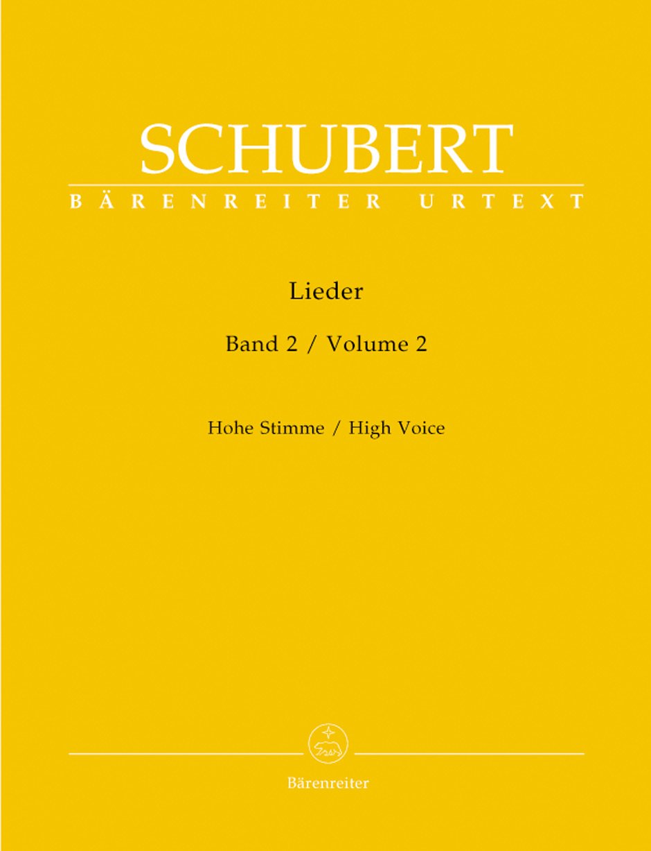 Lieder, Band 2 (Hohe Stimme). Singpartitur, Sammelband, Urtextausgabe. BÄRENREITER URTEXT Sheet Music