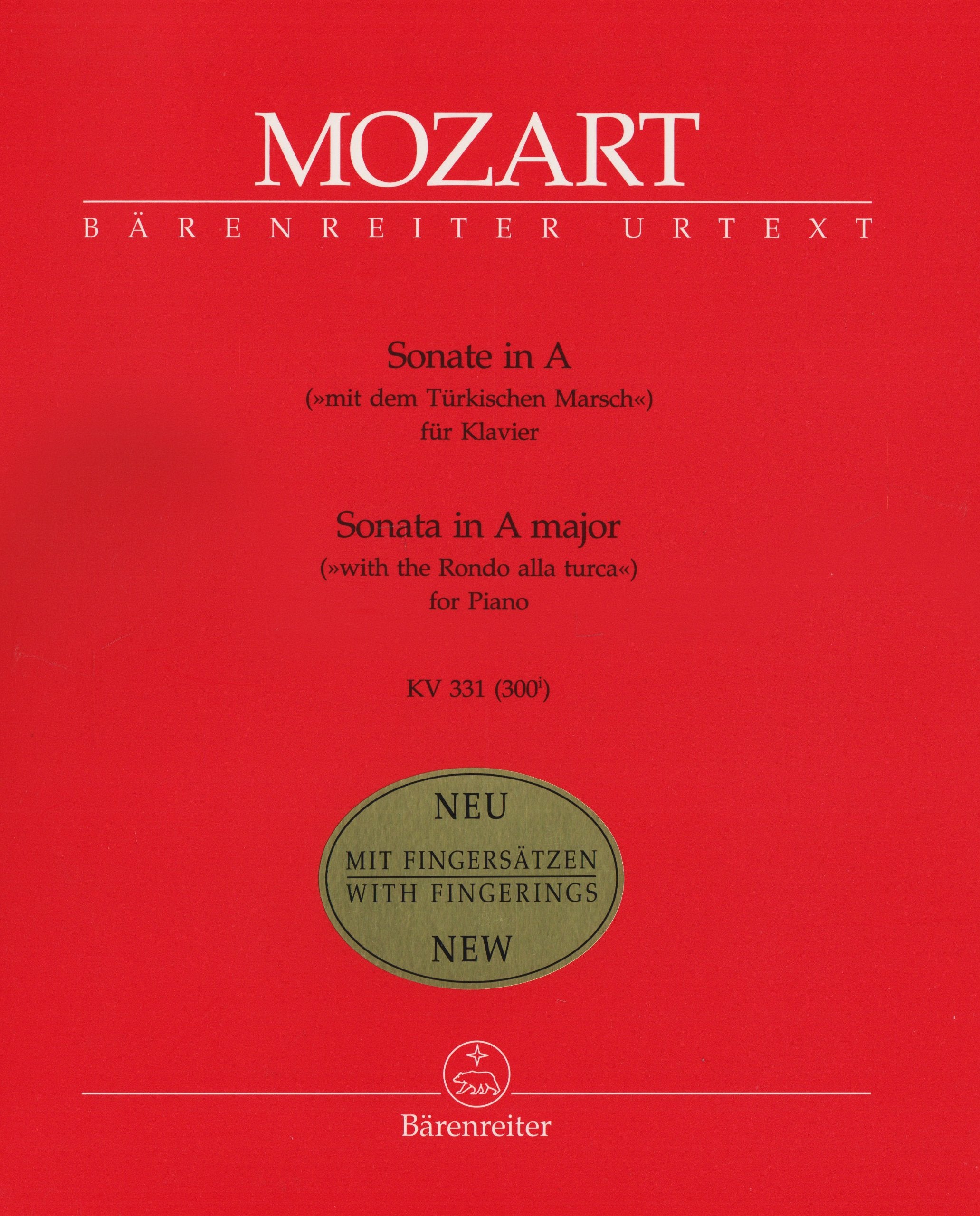 Klaviersonate A-Dur KV 331: (mit dem türkischen Marsch) Sheet Music