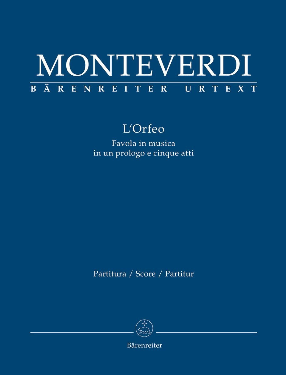 L'Orfeo: Favola in musica in einem Prolog und 5 Akten. Partitur Books