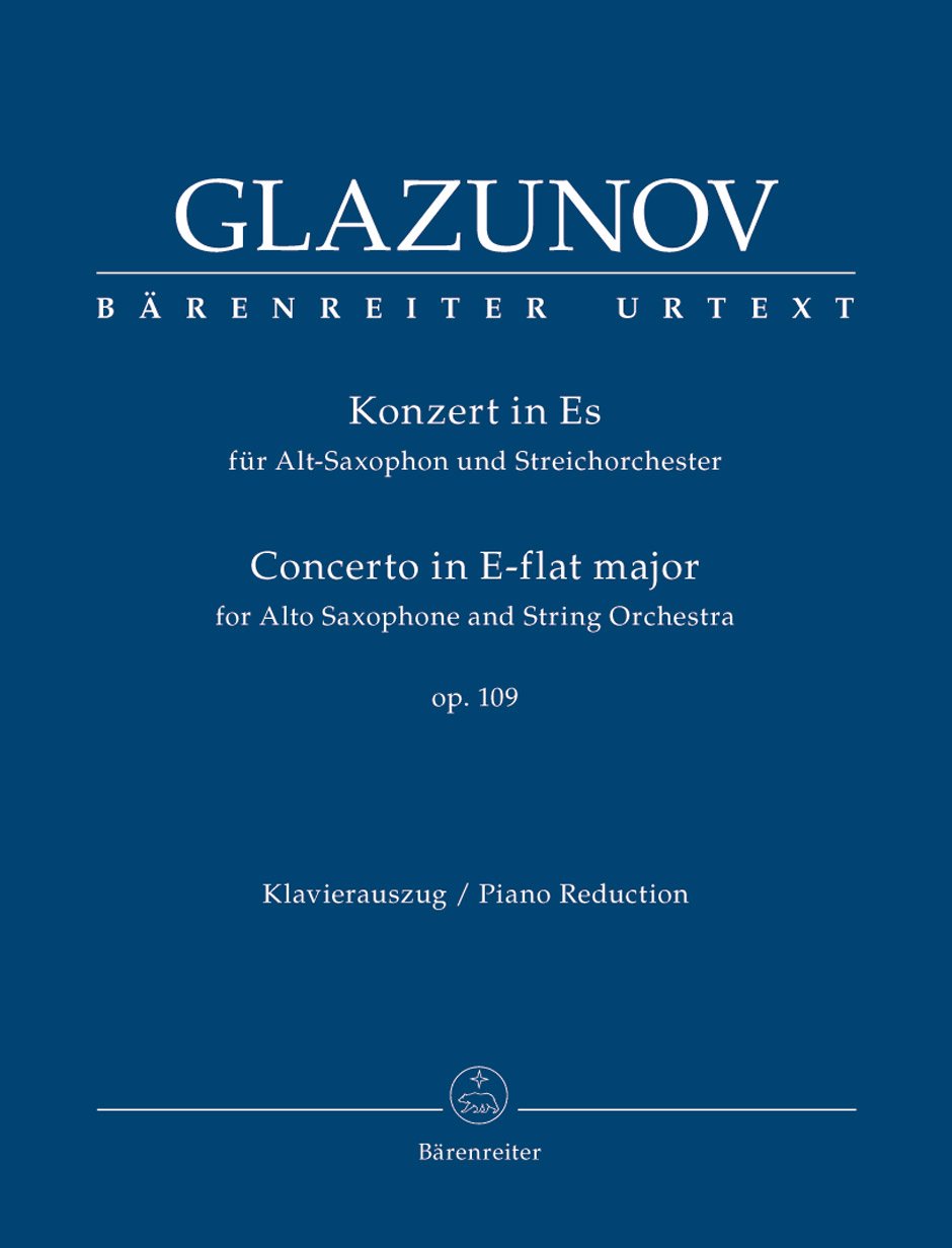 Konzert für Alt-Saxophon und Streichorchester Es-Dur op. 109 Sheet Music