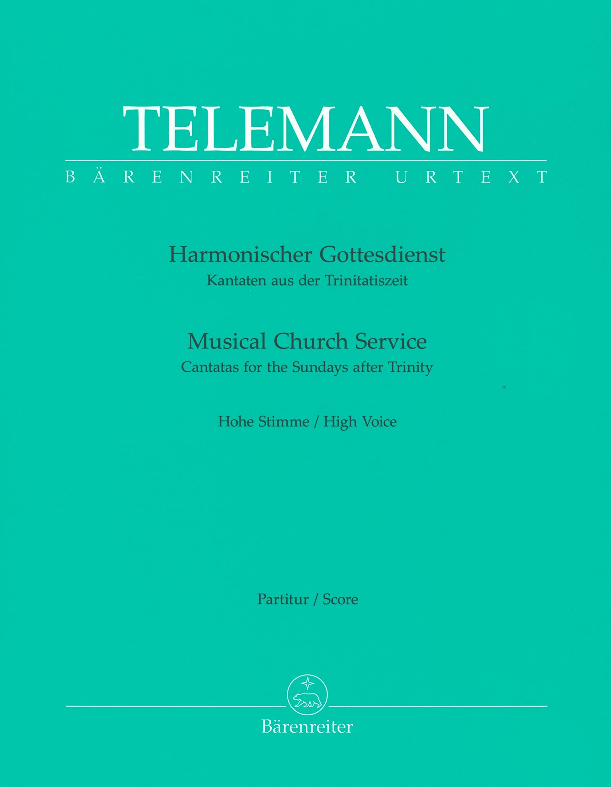 Harmonischer Gottesdienst Kantaten aus der Trinitatiszeit : Partitur, Urtextausgabe : hSti/Instr-Mel/Bc Sheet Music