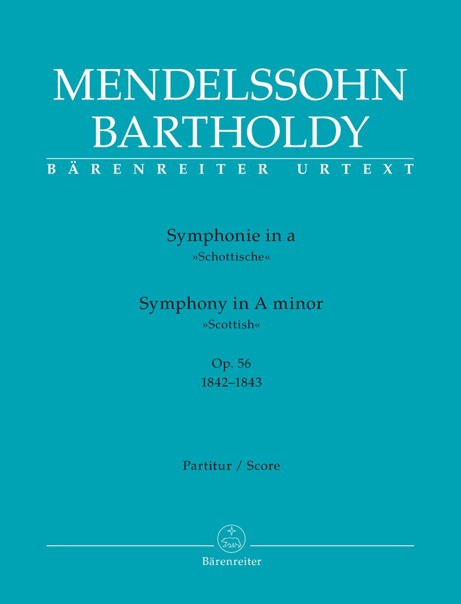Symphonie in a op. 56 "Schottische": Partitur ; mit der vom Komponisten autorisierten Druckfassung und der Londoner Fassung des 1. und 4. Satzes ; mit ... informativem Vorwort auf Englisch und Deutsch Sheet Music