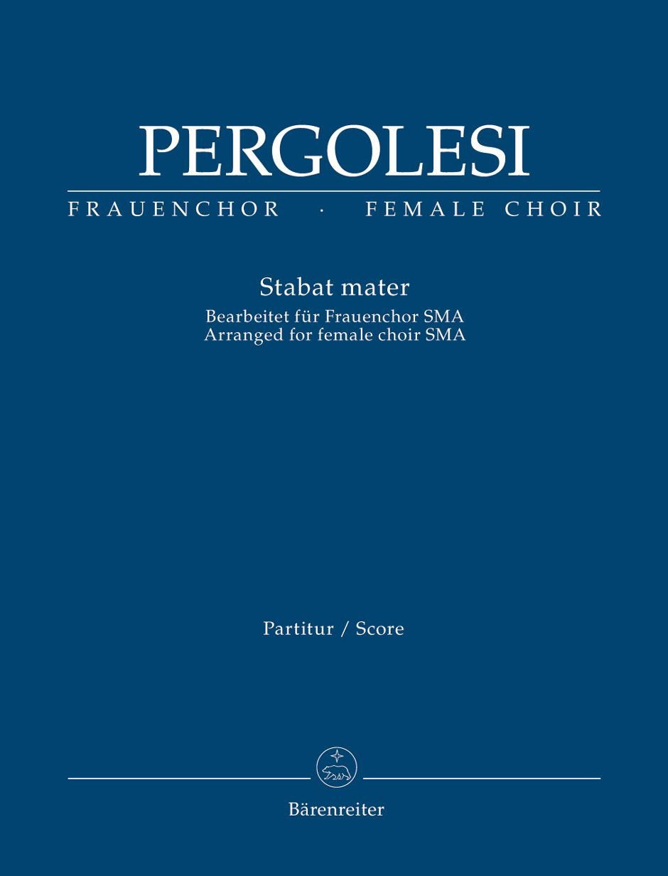 Stabat Mater: Bearbeitet für Frauenchor SMA. Partitur Sheet Music