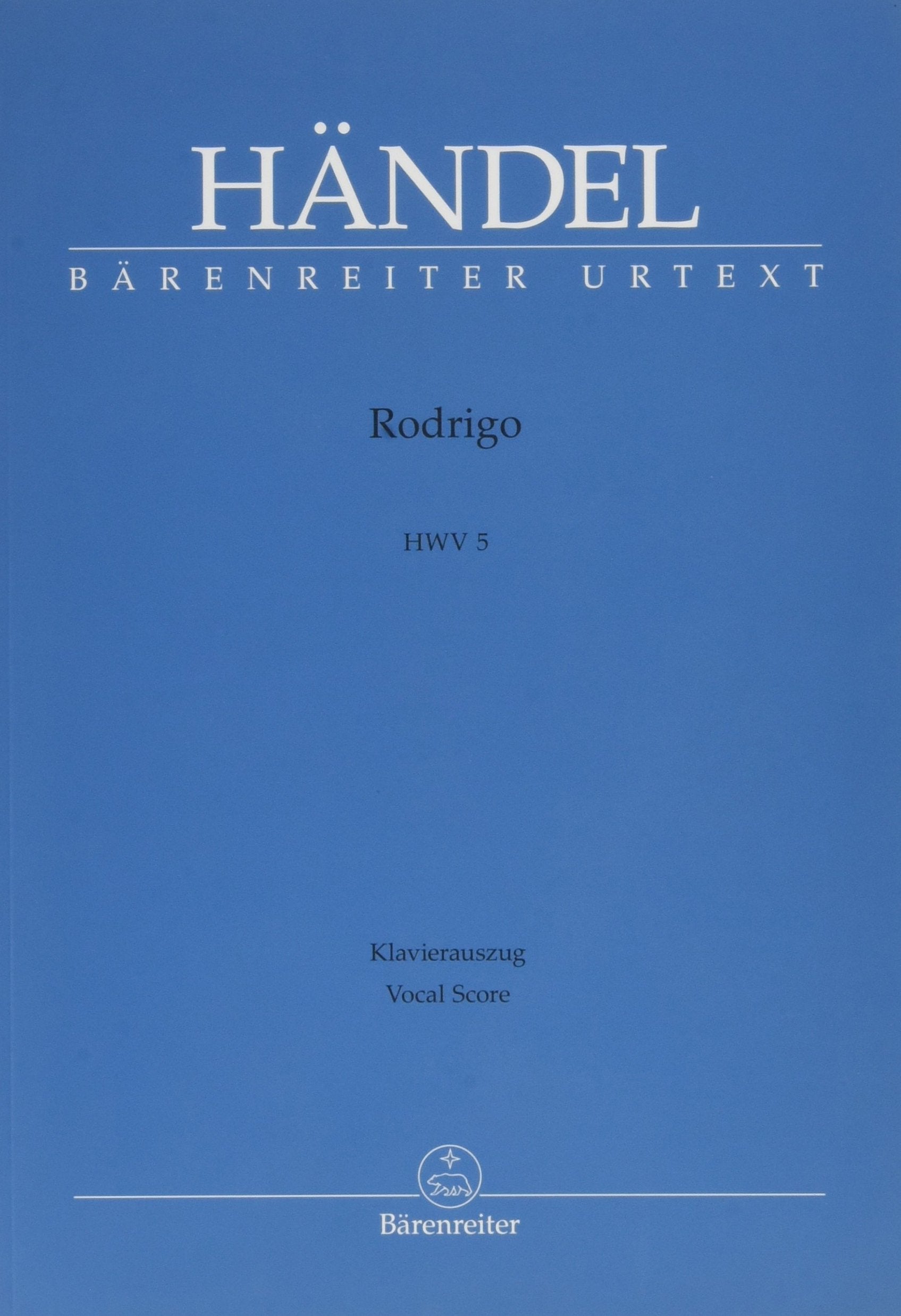 Rodrigo HWV5 --- Chant et Piano Sheet Music