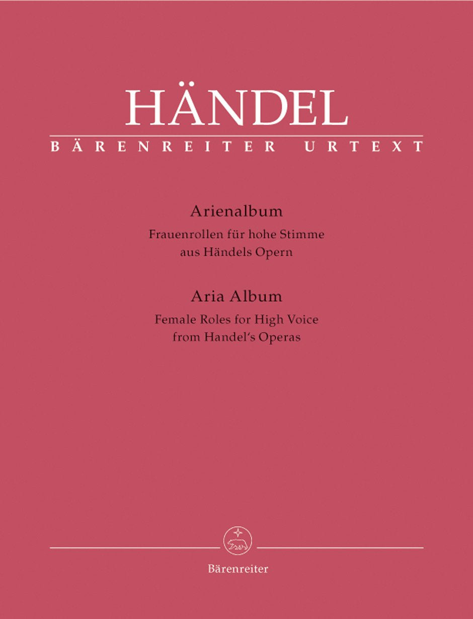 Arienalbum aus Händels Opern -Frauenrollen für hohe Stimme-. BÄRENREITER URTEXT. Klavierauszug, Sammelband, Urtextausgabe cd