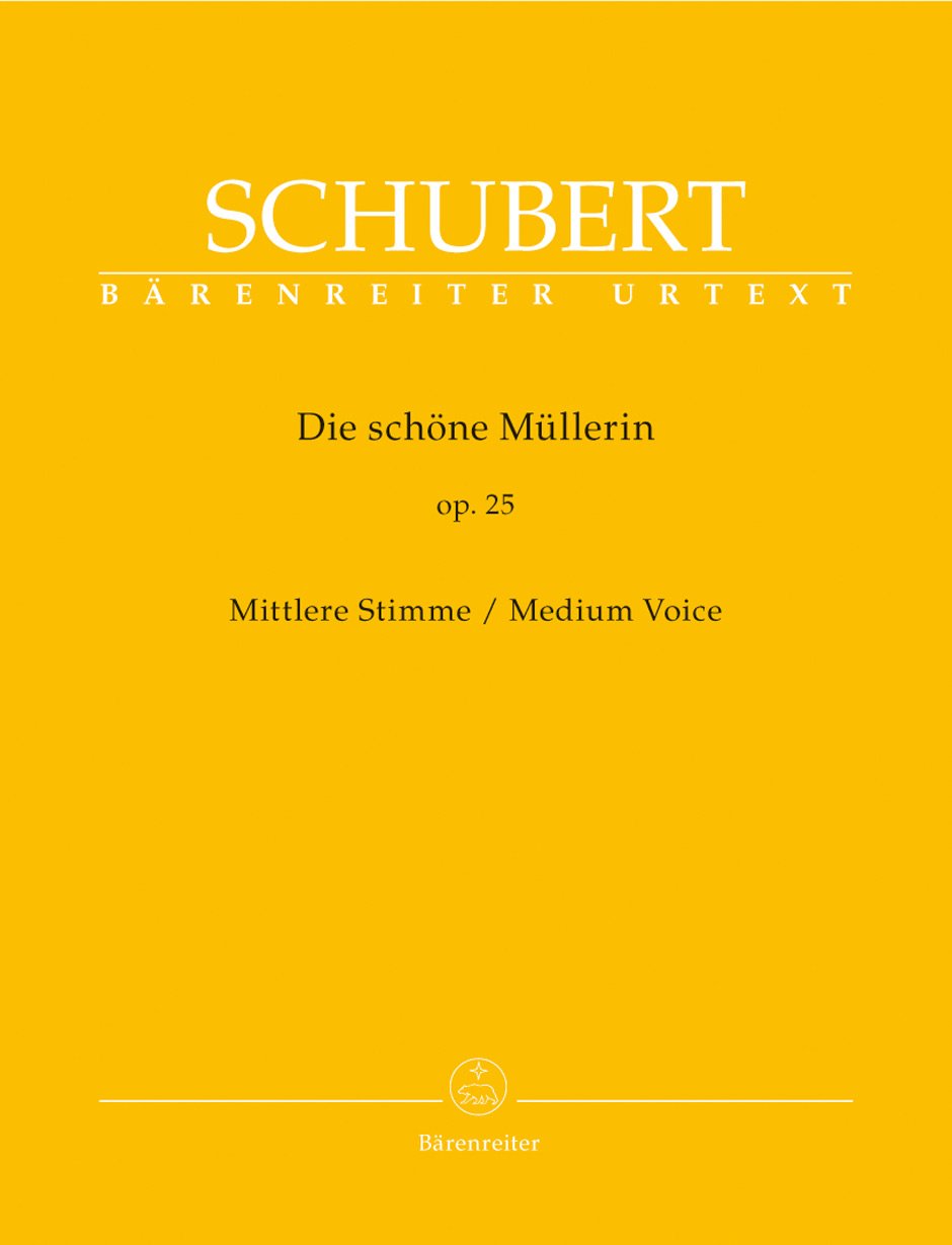 Die schöne Müllerin op. 25 D 795 (Mittlere Stimme). BÄRENREITER URTEXT. Singpartitur, Urtextausgabe: Vorwort von Walther Dürr über Entstehungsgeschichte und Quellenlage. Texte deutsch-englisch Sheet Music